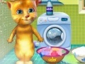 Joc Ginger washing clothes