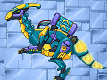 Joc Combine! Dino Robot Lightning Parasau 