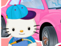 Joc Hello Kitty Car Wash And Repair
