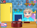 Joc  Baby Elsa cooking Icecream