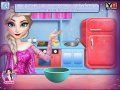 Joc Cooking Christmas Cake with Elsa