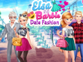 Joc Elsa and Barbie Date Fashion