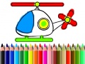 Joc Back To School Helicopter Coloring