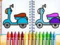 Joc Cute Bike Coloring Book