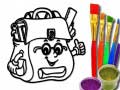 Joc Back To School: School Bag Coloring Book