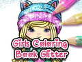 Joc Girls Coloring Book Glitter 