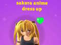 Joc Sakora Anime Dress Up