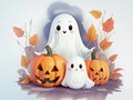 Joc Coloring Book: Halloween Ghosts