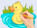 Joc Coloring Book: Baby Duck Swim