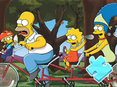 Joc Jigsaw Puzzle: Simpson Family Riding