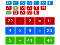 Joc RE5OLVE a+math=game