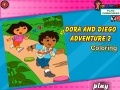 Joc Dora and Diego Adventure Coloring 2