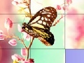 Joc Pink butterflies slide puzzle