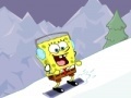 Joc SpongeBob squarepants snowboarding in Switzerland
