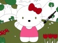 Joc Hello kitty online coloring page