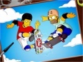 Joc Skatings Simpsons online coloring page