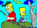 Joc Bart And Homer to Fishing