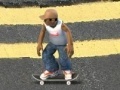 Joc Riding on a skateboard in the park