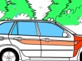 Joc Kid's coloring: The car on the road