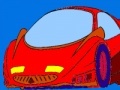 Joc Red speedy car coloring