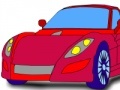 Joc Superb Red Car: Coloring
