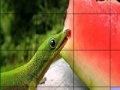 Joc Hungry chameleons slide puzzle