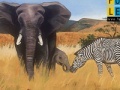 Joc Zebra And Elephants: Puzzle