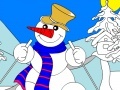Joc Snowman Coloring Game