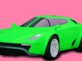 Joc Superb Green Car: Coloring