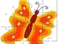 Joc Yellow And Orange Butterfly Jigsaw