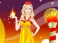 Joc Barbie Fire Princess Dress Up