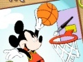 Joc Mickey Basketball Online Coloring Page