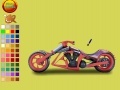 Joc Burgundy motorbike coloring
