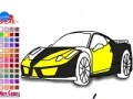 Joc Fast yellow car coloring