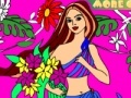 Joc Kid's coloring: Beautiful girl 2