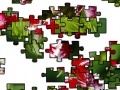 Joc Puzzle with red flowers