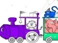 Joc Animal Train Coloring