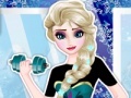 Joc Elsa at the gym