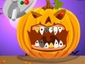 Joc Halloween. Pumpkin dental care