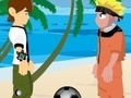 Joc Naruto and Ben 10 play volleyball