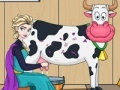 Joc Elsa milking cow