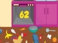 Joc Pregnant Dora cleaning kitchen