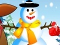Joc Pou Girl sculpts snowman