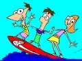 Joc Phineas and Ferb: Online coloring
