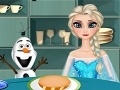 Joc Cold Heart: Elsa is preparing a hamburger