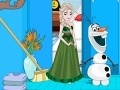 Joc Frozen Elsa Winter Bathroom Cleaning 