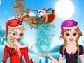 Joc Elsa And Anna Helping Santa