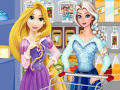 Joc Elsa and rapunzel food shopping