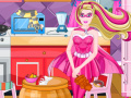 Joc Super Barbie Kitchen Cleaning
