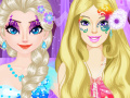 Joc Elsa vs Barbie Make Up Contest